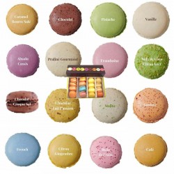 Boîte de 16 délicieux macarons choisis soigneusement