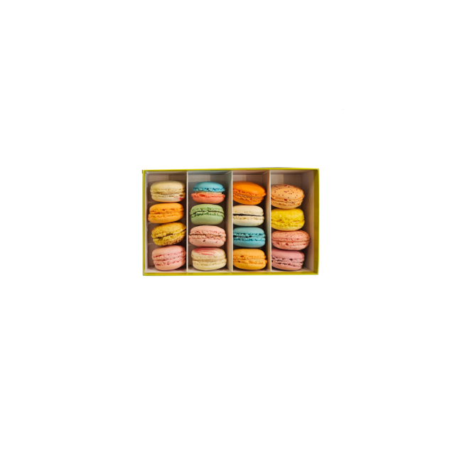 Boîte de 16 macarons
