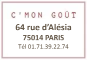 c mon gout l'invithé gourmand 64 rue d'Alesia 75014 Paris